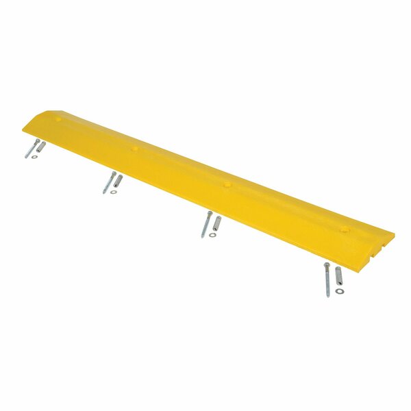 Vestil Plastic Speed Bump with Concrete Hardware, 72" x 10" x 2", Yellow SB-36